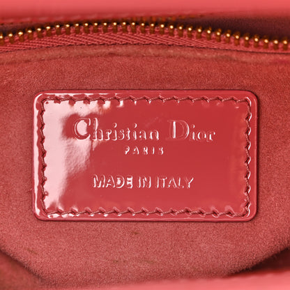 Christian Dior Patent Cannage Mini Lady Dior Pink 6 of 15