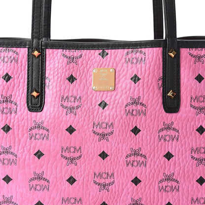 MCM Visetos Medium Liz Reversible Shopper Tote Pink 11 of 16