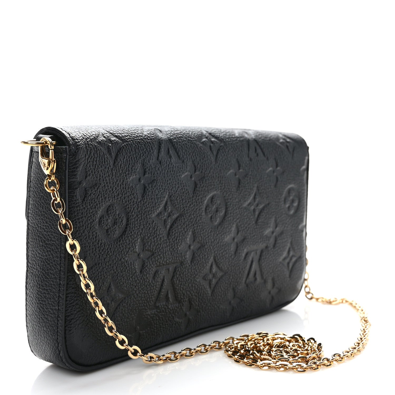 Louis Vuitton Empreinte Pochette Felicie Chain Wallet Black 4 of 11