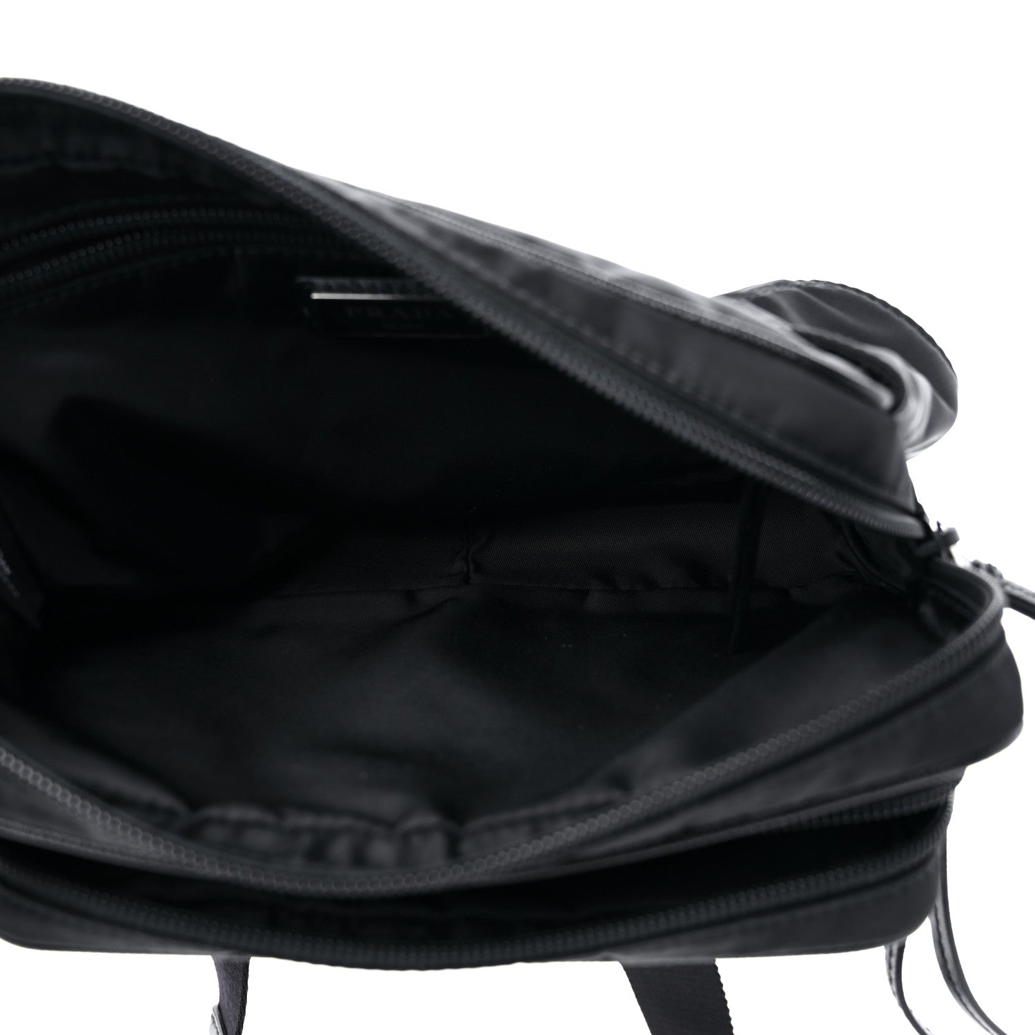 Prada Tessuto Nylon Saffiano Belt Bag Black 5 of 11