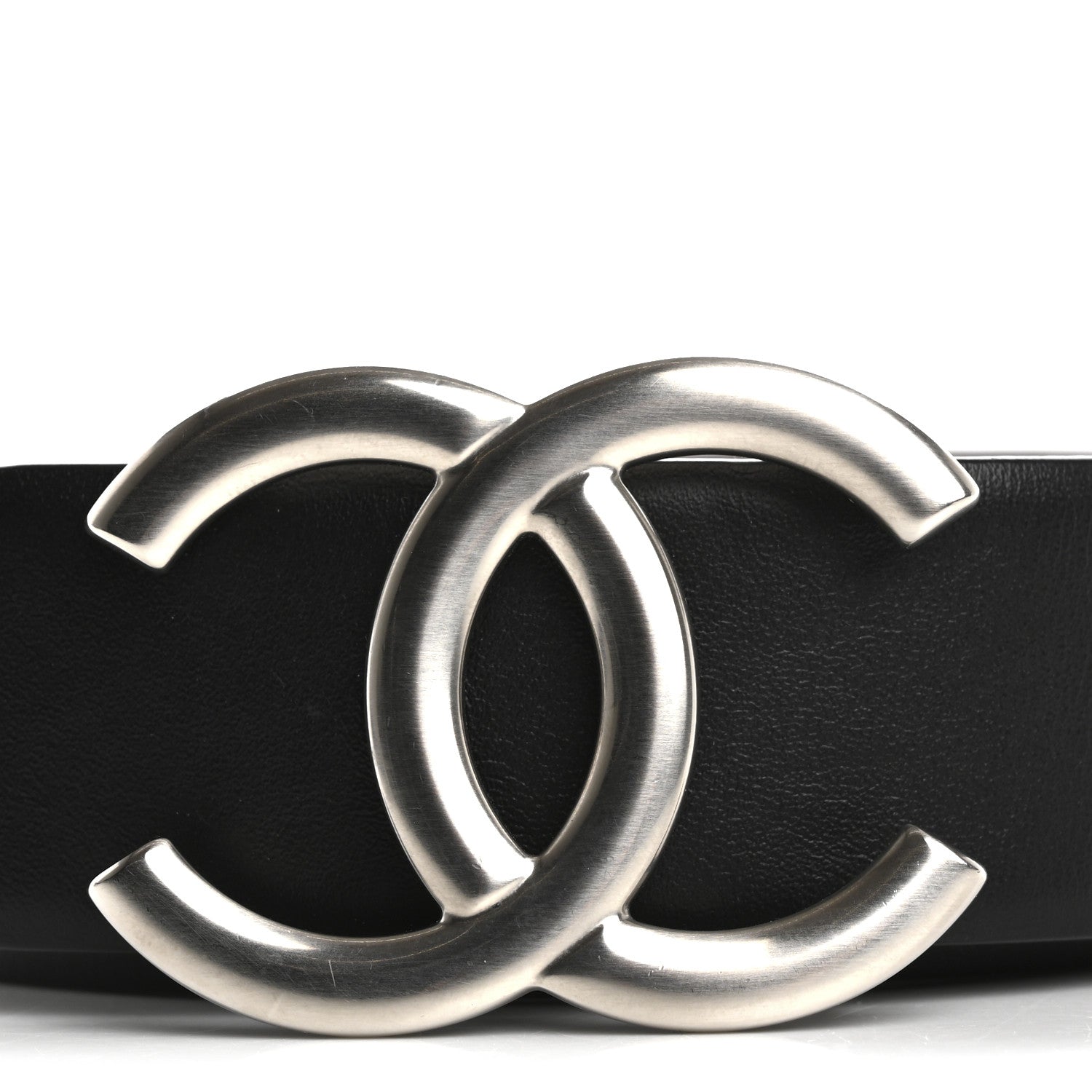 Chanel Calfskin CC Reversible Belt 80 32 Black Burgundy 5 of 5