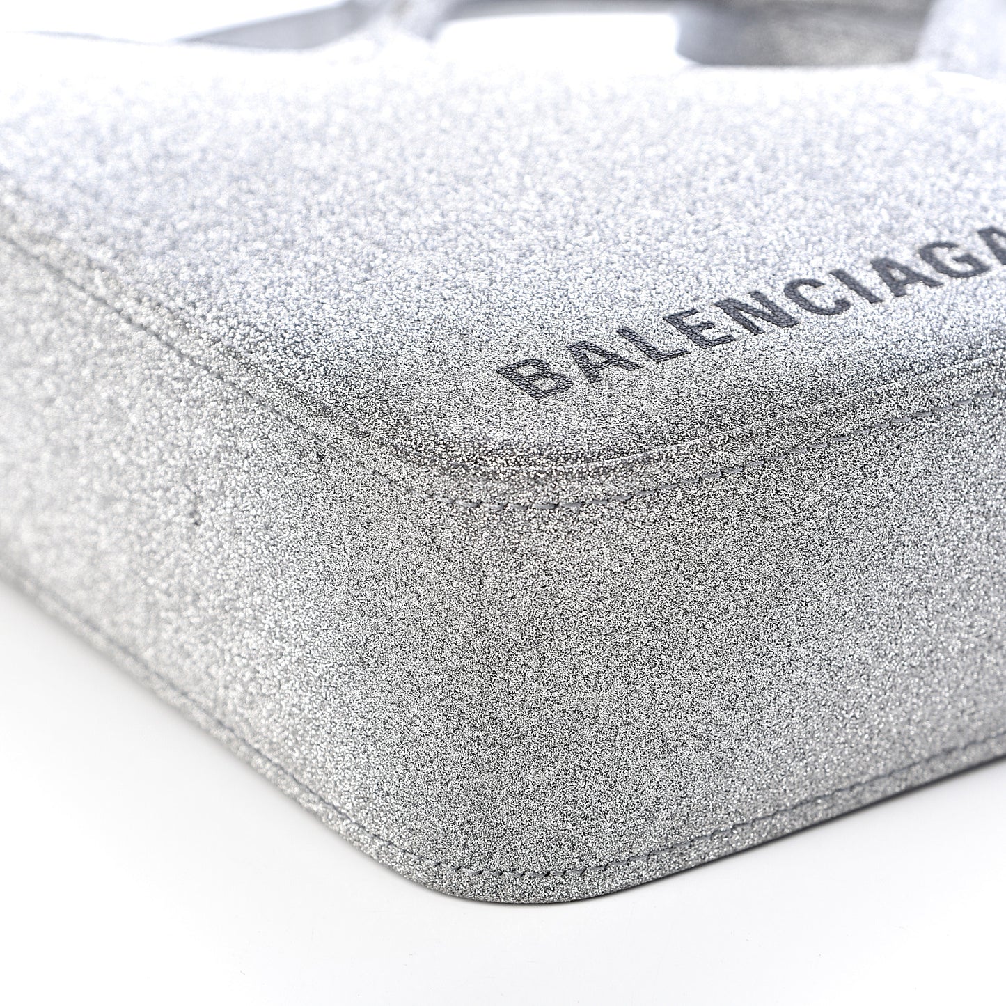 Glitter XS Triangle Duffle Argent Black
