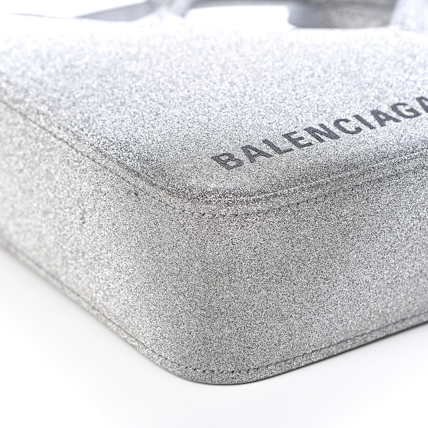 Balenciaga Glitter XS Triangle Duffle Argent Black 7 of 9