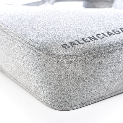Balenciaga Glitter XS Triangle Duffle Argent Black 7 of 9