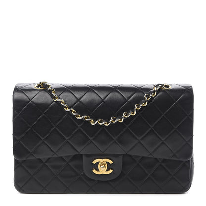 Chanel Lambskin Quilted Medium Double Flap Black 1 of 13