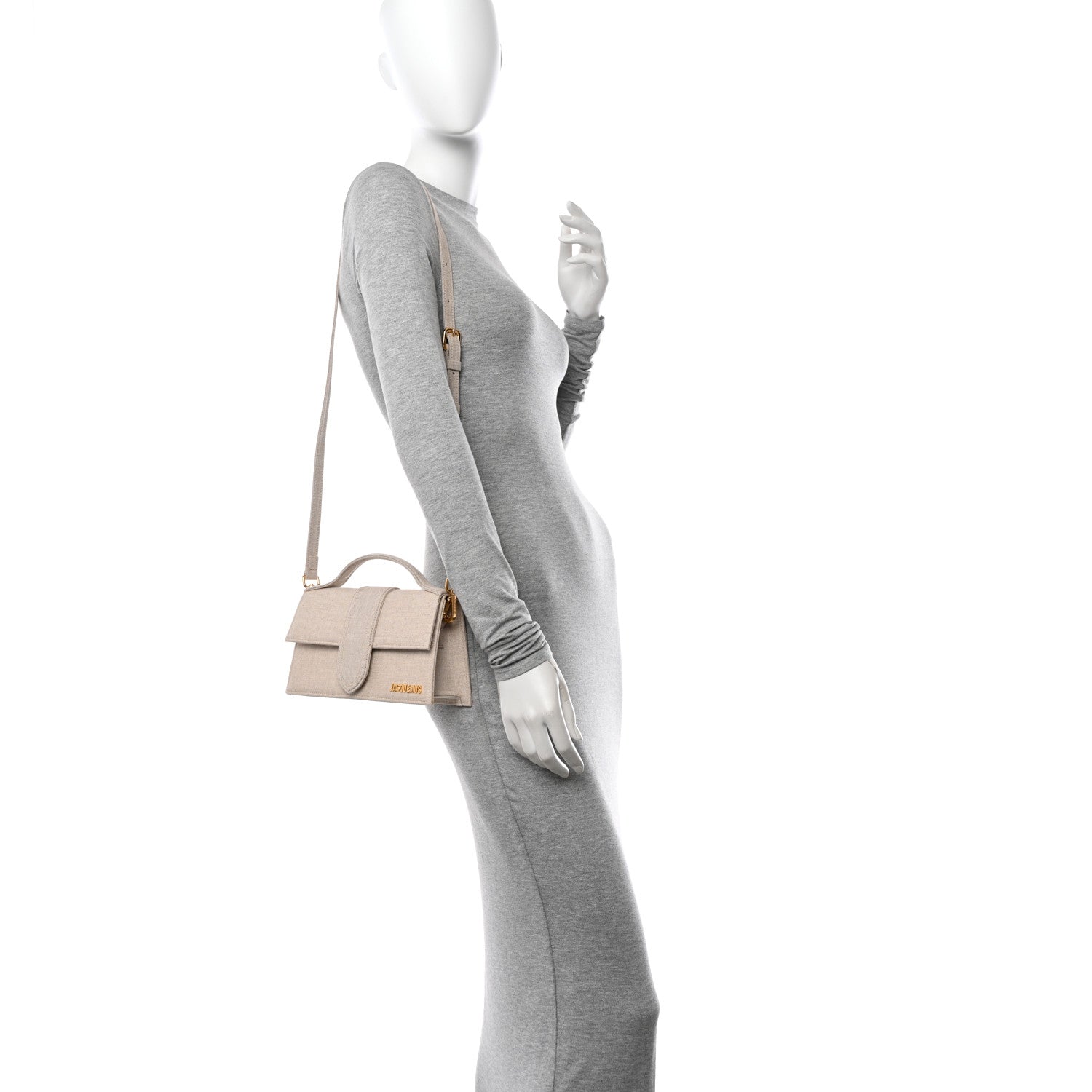 Jacquemus Linen Le Grand Bambino Light Greige 2 of 10
