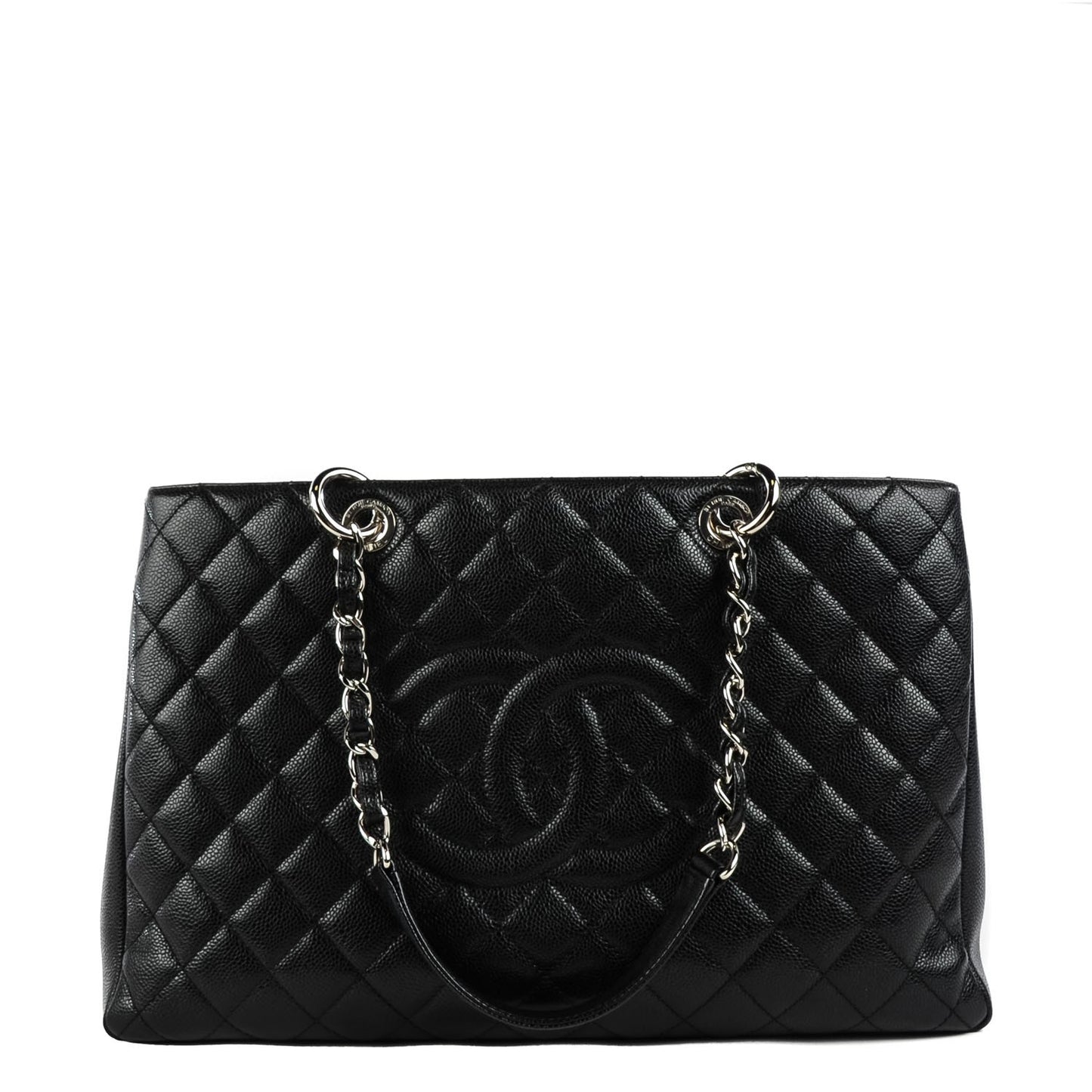 Caviar Quilted XL Grand Shopping Tote GST Black
