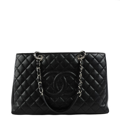 Chanel Caviar Quilted XL Grand Shopping Tote GST Black 1 of 7