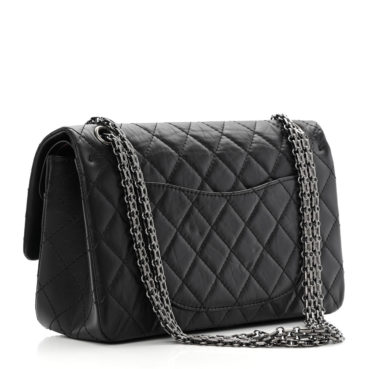 Chanel Aged Calfskin Quilted 2.55 Reissue 226 Flap Black 3 of 15