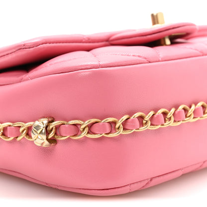Chanel Lambskin Quilted CC Small Dynasty Flap Pink 8 of 10