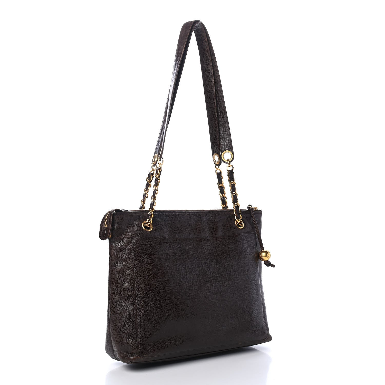 Chanel Caviar Flap Shoulder Bag Brown 2 of 4