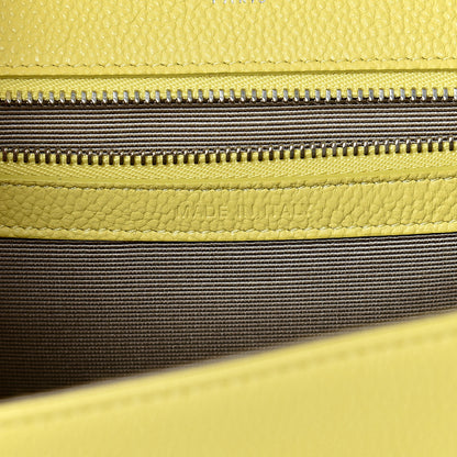 Christian Dior Grained Calfskin Medium Diorama Flap Bag Acacia Yellow 6 of 12
