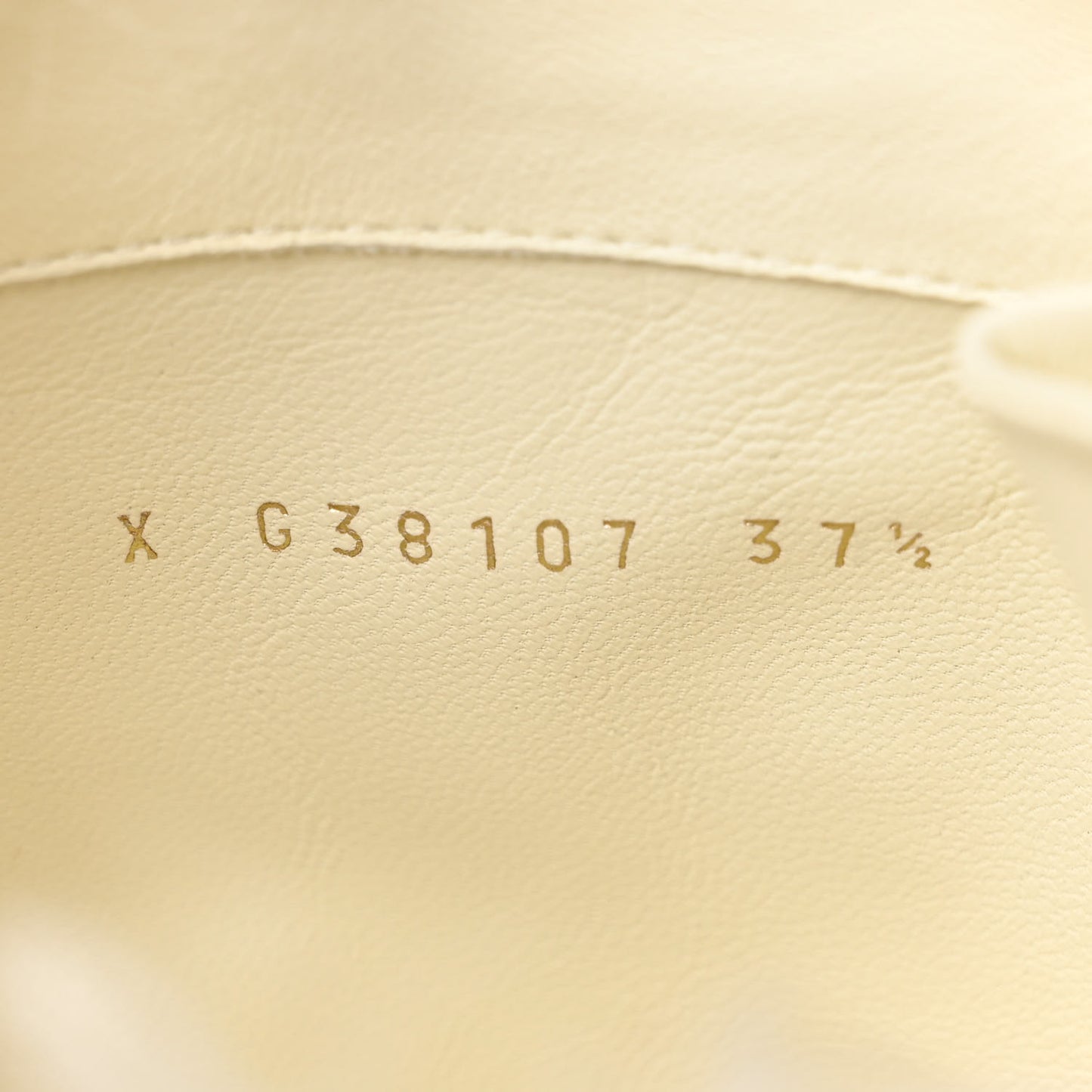 Shearling Sheepskin High Boots 37.5 White Black