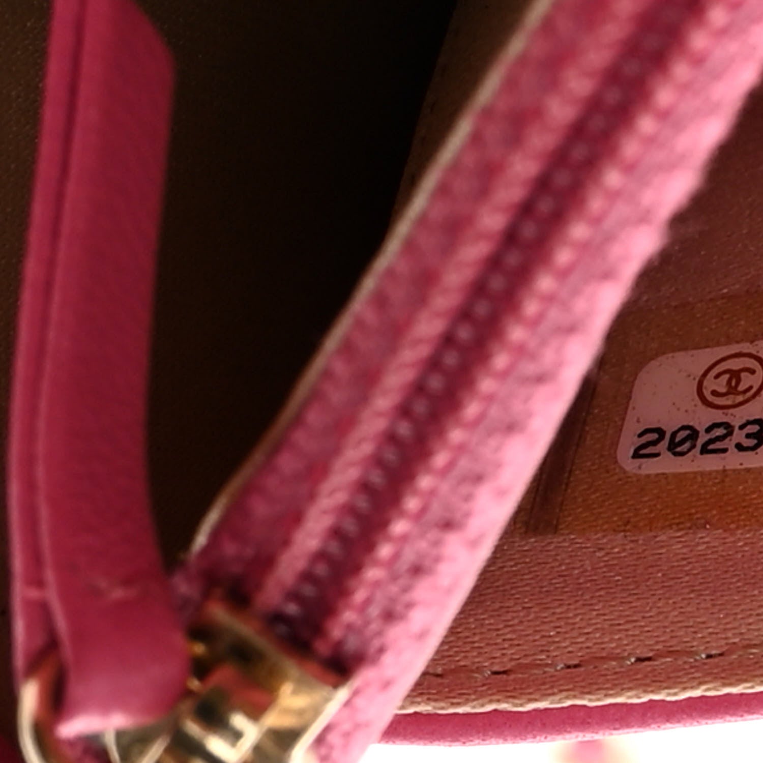 Chanel Lambskin Camellia Embossed Wallet on Chain WOC Pink 8 of 13