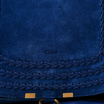 Chloe Suede Braided Medium Marcie Satchel Sea Water 8 of 10