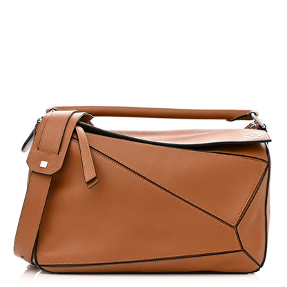 Loewe Calfskin Medium Puzzle Bag Tan 1 of 11