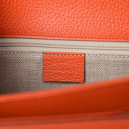 Gucci Dollar Calfskin Interlocking G Shoulder Bag Sun Orange 6 of 10