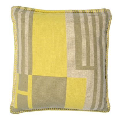 Hermes Wool Cashmere Ithaque Pillow Tilleul Lime 5 of 6