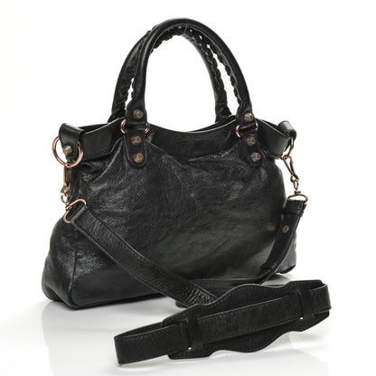 Balenciaga Agneau Giant 12 Rose Gold Hardware Town Black 3 of 6