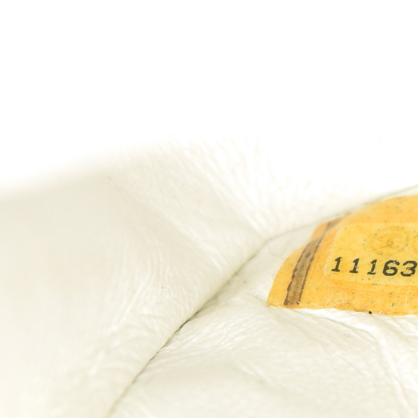 Caviar Quilted Medium Double Flap White