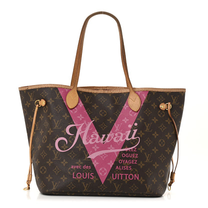 Louis Vuitton Monogram Hawaii V Neverfull MM Hot Pink 1 of 15