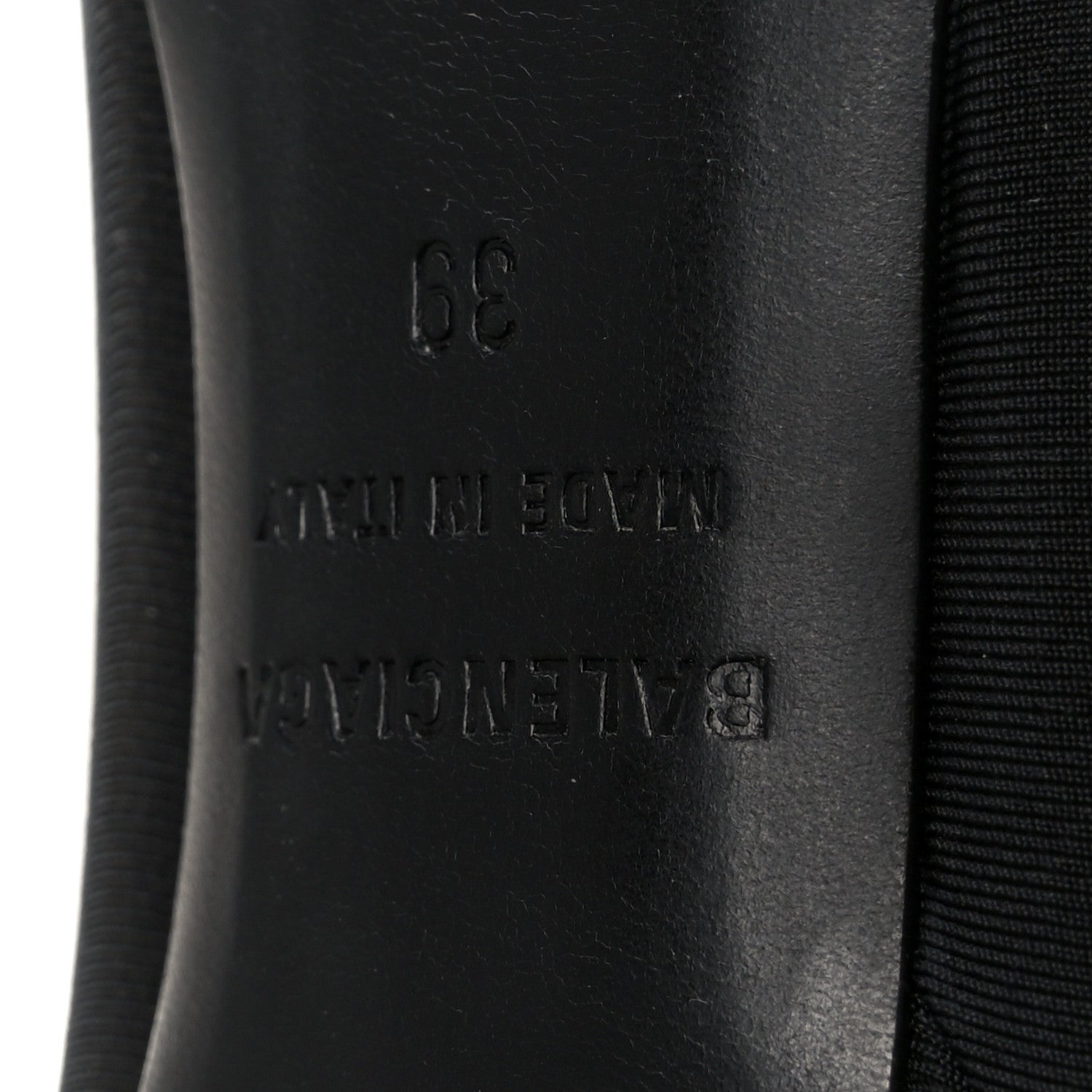 Balenciaga Stretch Cupro Nylon Jersey Knife Knot 110mm Pumps 39 Black 7 of 10