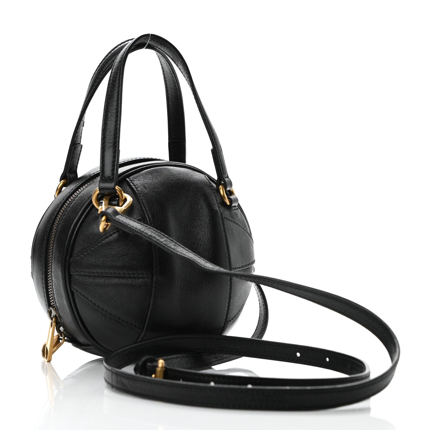 Gucci Piuma Lux Energy Mini Tifosa Basketball Shaped Shoulder Bag Black 2 of 10