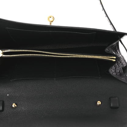 Hermes Matte Alligator Kelly Wallet To Go Black 5 of 12