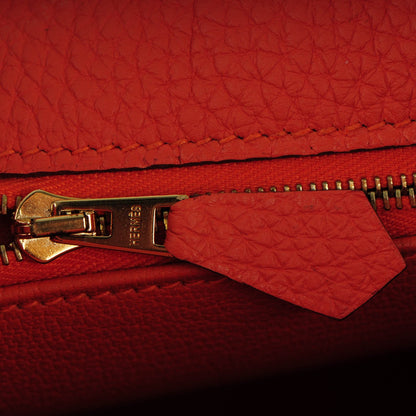 Hermes Togo Kelly Retourne 32 Orange 17 of 25