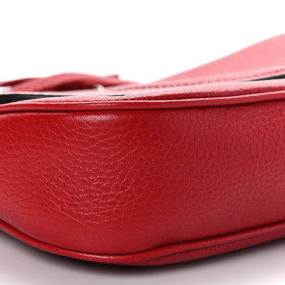 Gucci Pebbled Calfskin Medium Soho Flap Crossbody Vibrant Red 8 of 9