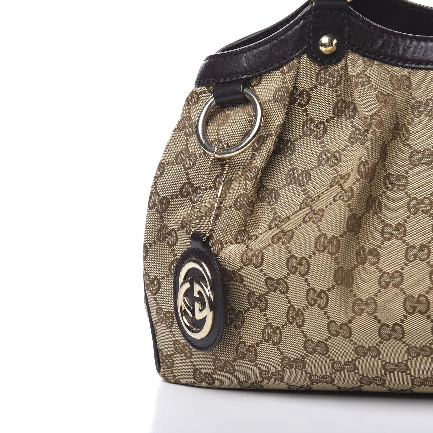Gucci Monogram Medium Sukey Tote Dark Brown 9 of 16