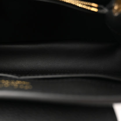 Louis Vuitton Taurillon Embellished Malletage Crown Capucines MM  Black 6 of 12