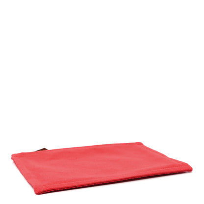 Hermes Toile Flat Yachting Pouch Rouge 4 of 6