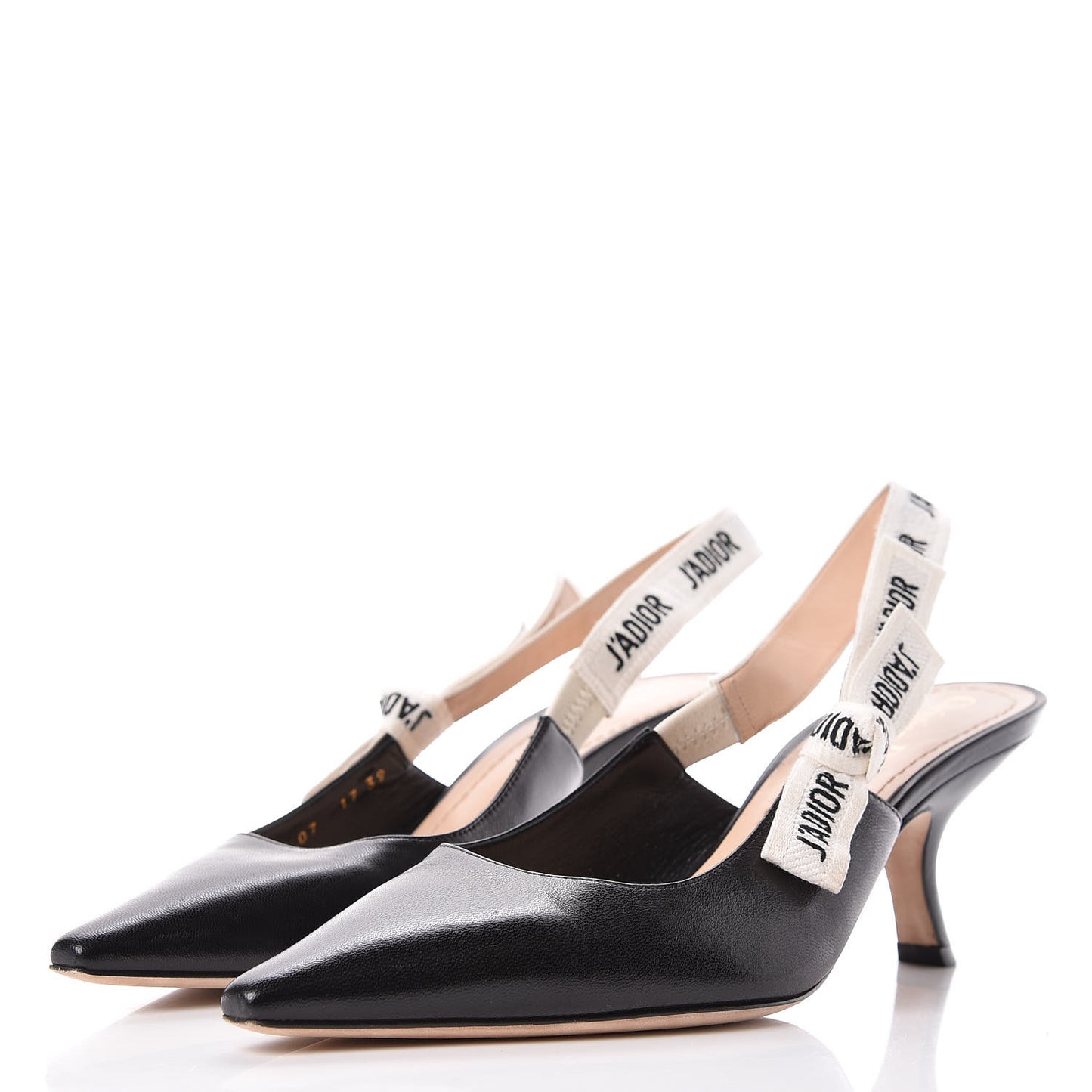 Lambskin Ribbon J'Adior Slingback 65mm Pumps 39 Black