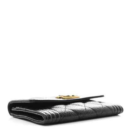 Chanel Caviar Quilted Boy Flap Card Holder Black 4 of 9
