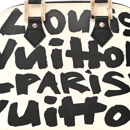 Louis Vuitton Graffiti Alma MM Black 7 of 13
