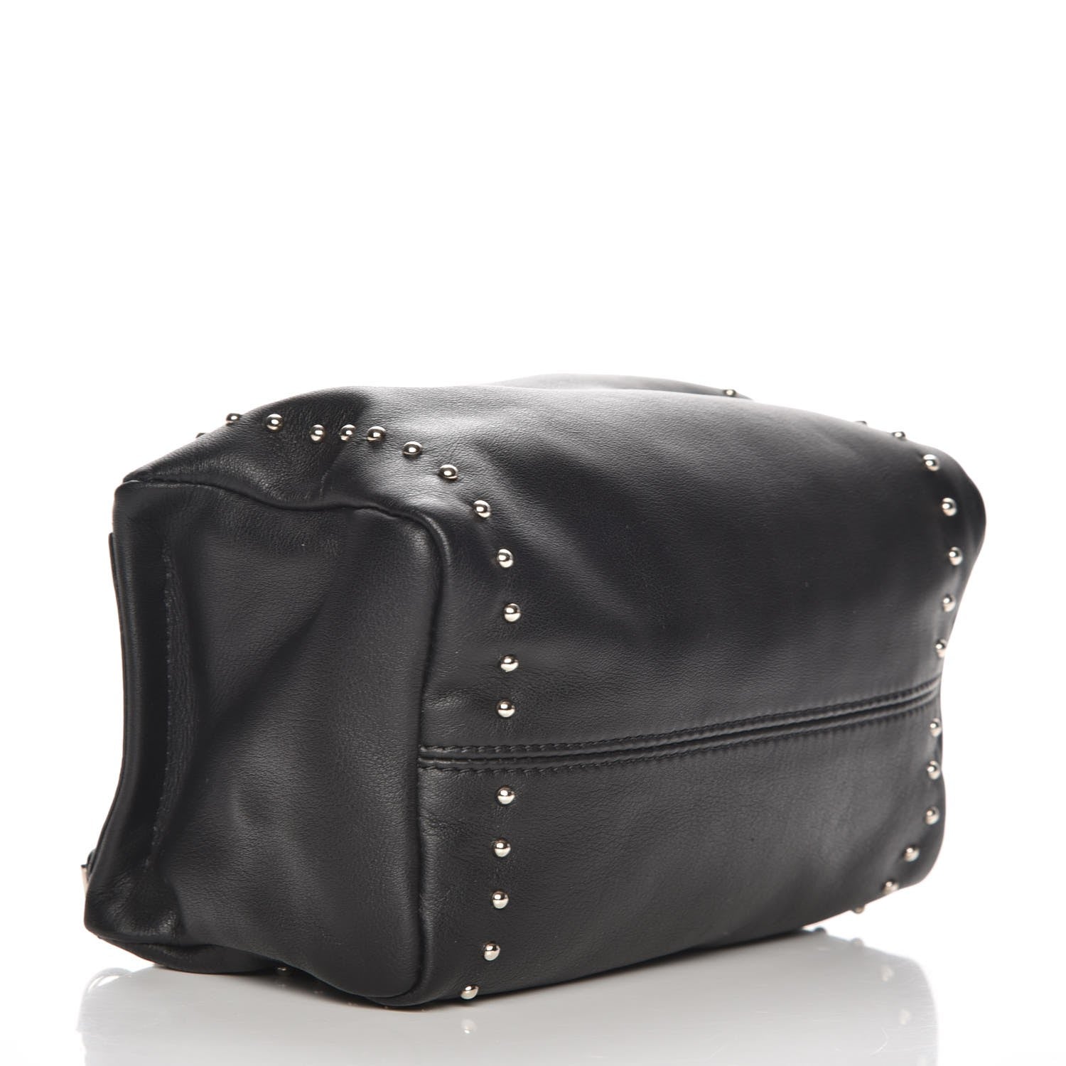 Givenchy Calfskin Studded Pandora Wristlet Black 4 of 7
