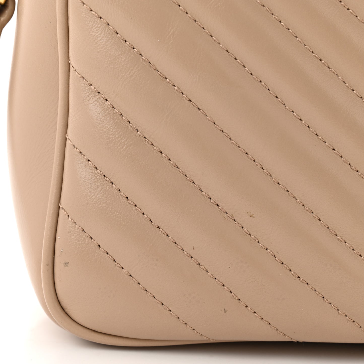 Calfskin Matelasse Monogram Lou Camera Bag Dark Latte