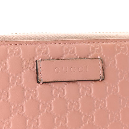 Gucci Soft Microguccissima Zip Around Organizer Wallet Soft Pink 11 of 15