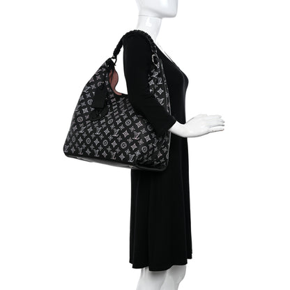 Louis Vuitton Mahina Carmel Hobo PM Black 2 of 9