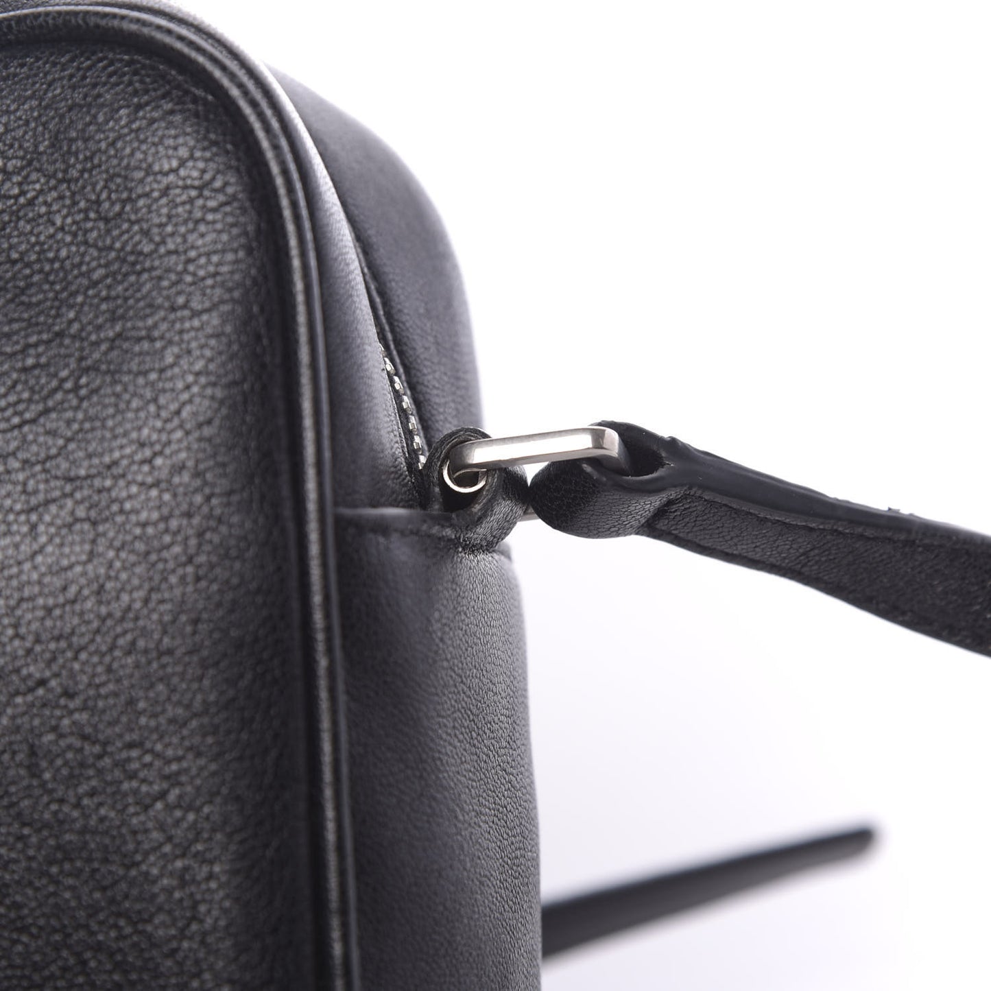 Lambskin Monogram Small Lou Camera Bag Black