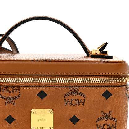 MCM Visetos Rockstar Vanity Case Cognac 7 of 10