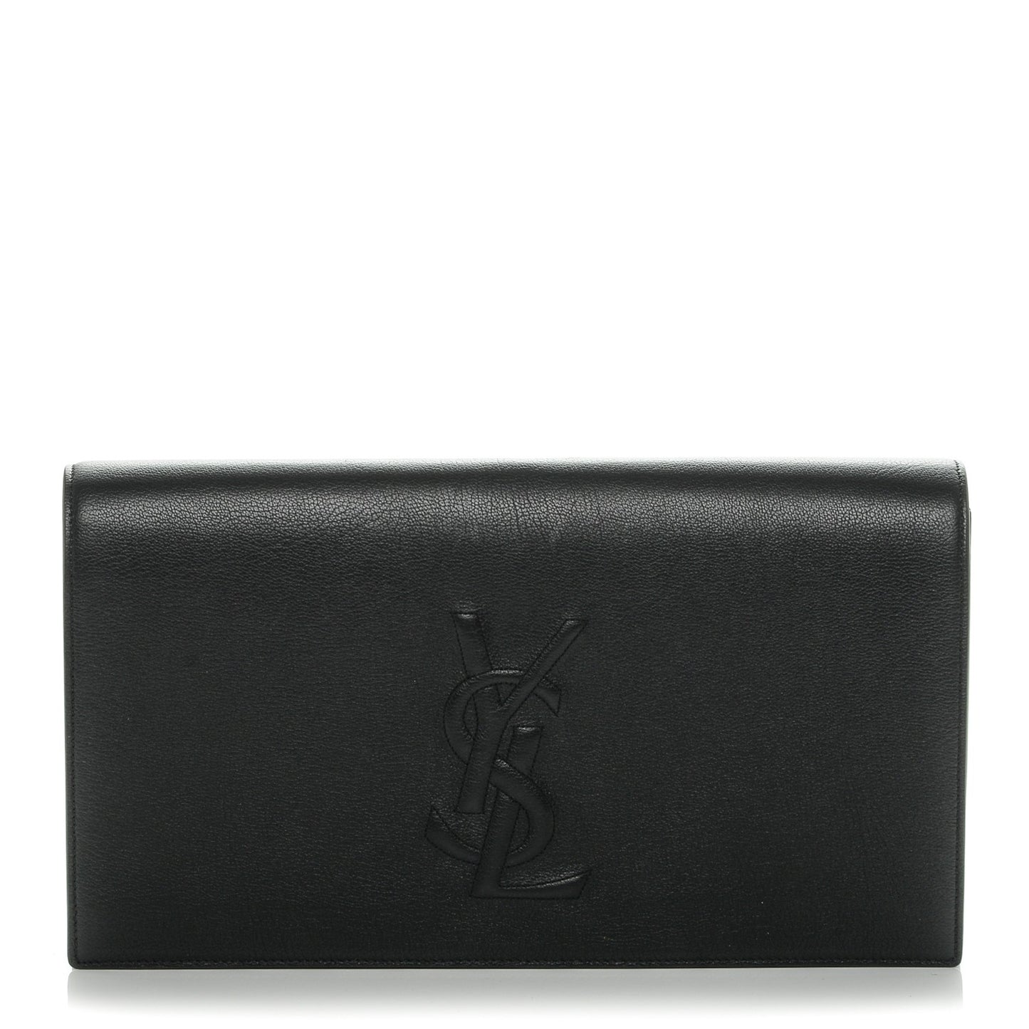 Calfskin Monogram Large Belle De Jour Clutch Black