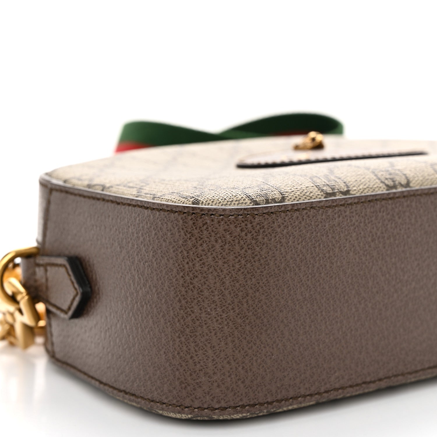 Gucci GG Supreme Monogram Web Neo Vintage Shoulder Bag Beige New Acero Crop 9 of 10