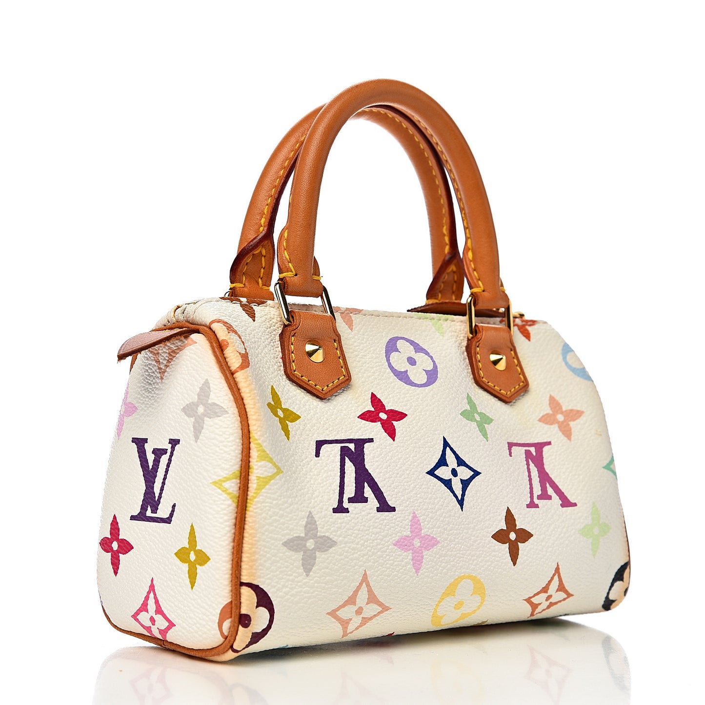 Monogram Multicolor Mini Sac HL Speedy White