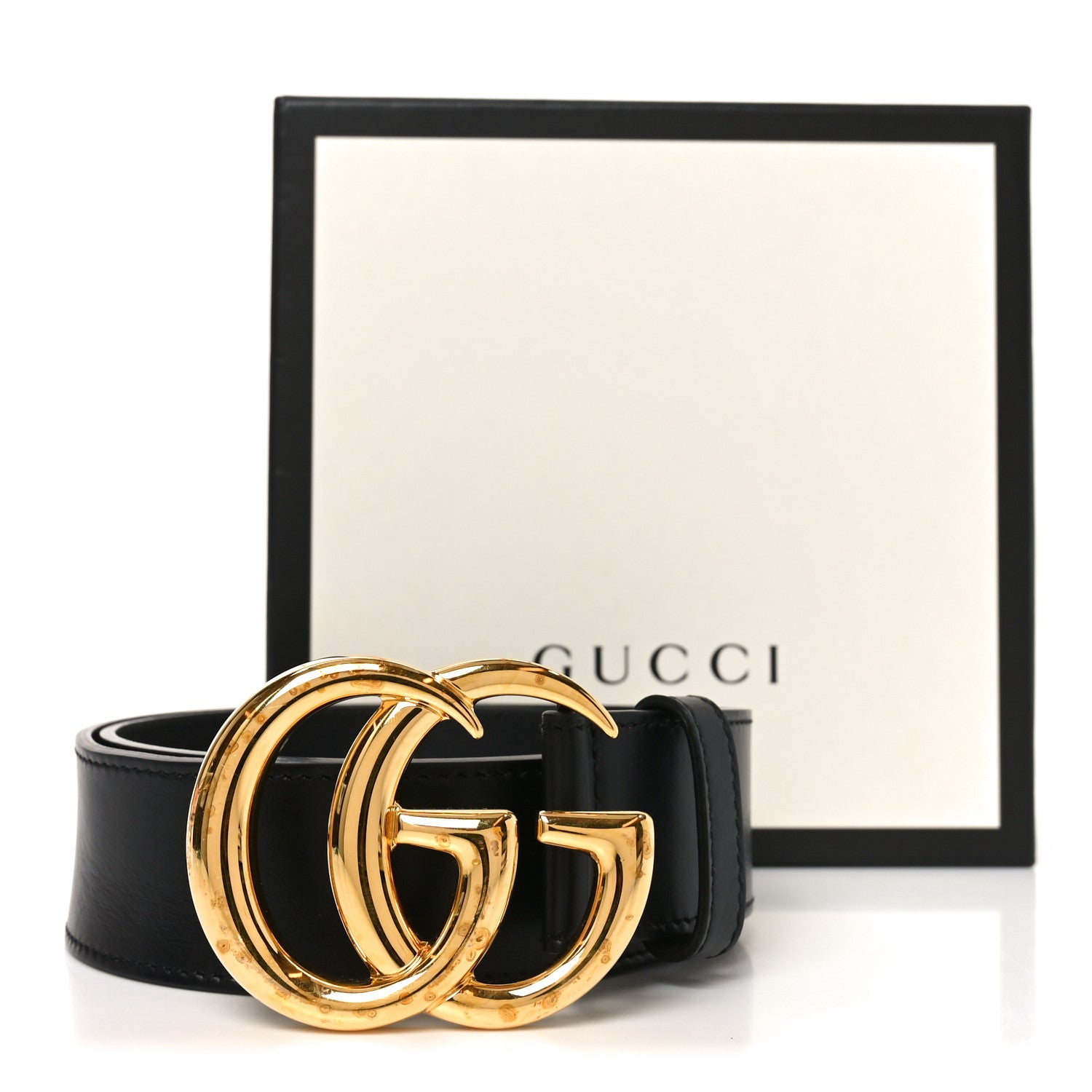 Gucci Calfskin Double G 40mm Belt 75 30 Black 5 of 5