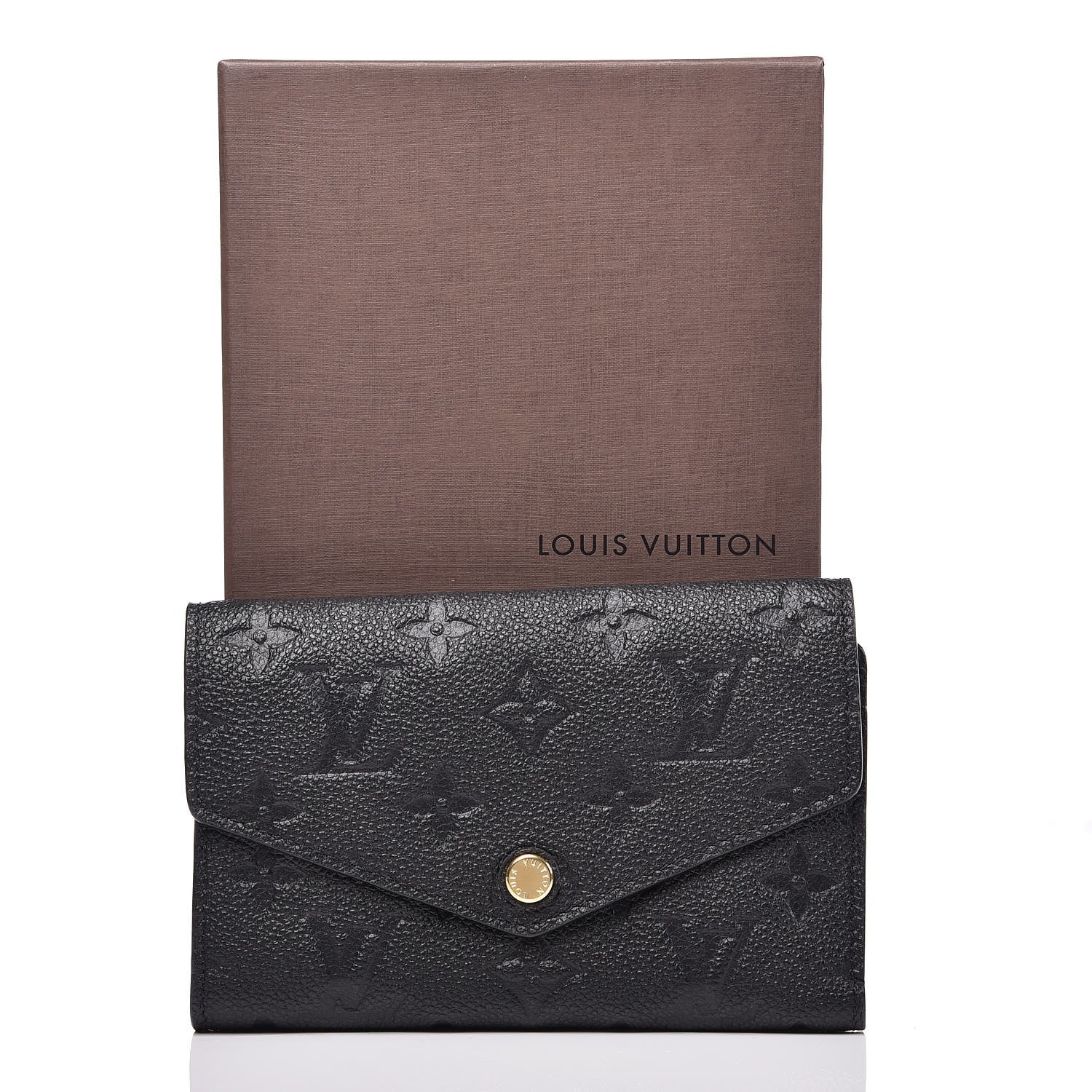 Louis Vuitton Empreinte Compact Curieuse Wallet Black 7 of 7