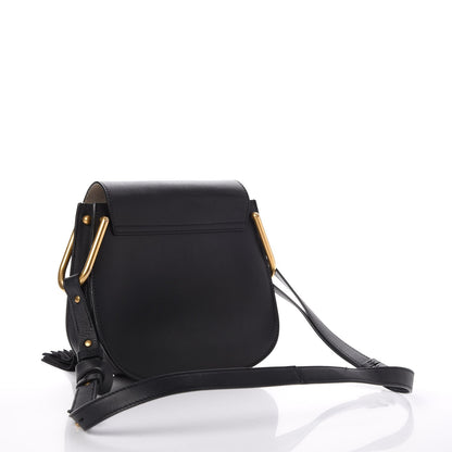 Chloe Calfskin Small Hudson Fringe Shoulder Bag Black 3 of 8