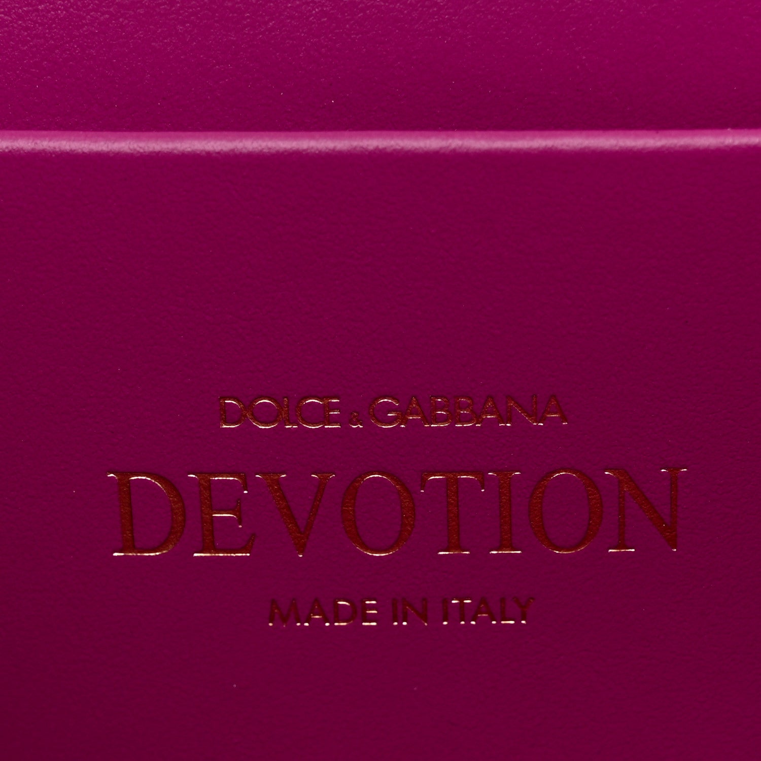 Dolce & Gabbana Glitter Metallic Lizard Small Devotion Top Handle Bag Fuchsia 6 of 10