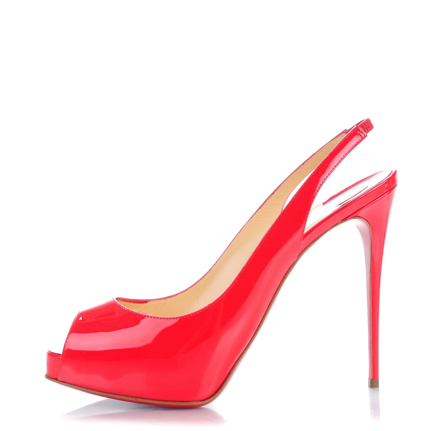 Christian Louboutin Patent Private Number 120 Pumps 39.5 Pavot 1 of 10